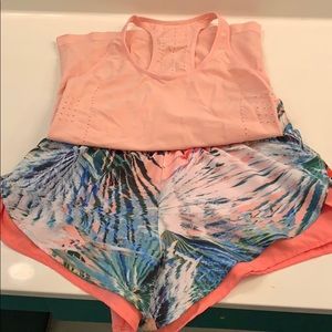 Fabletics short and tank set